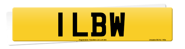 Registration number 1 LBW